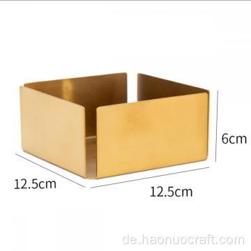 Quadratische Taschentuchbox mit Edelstahlstärke